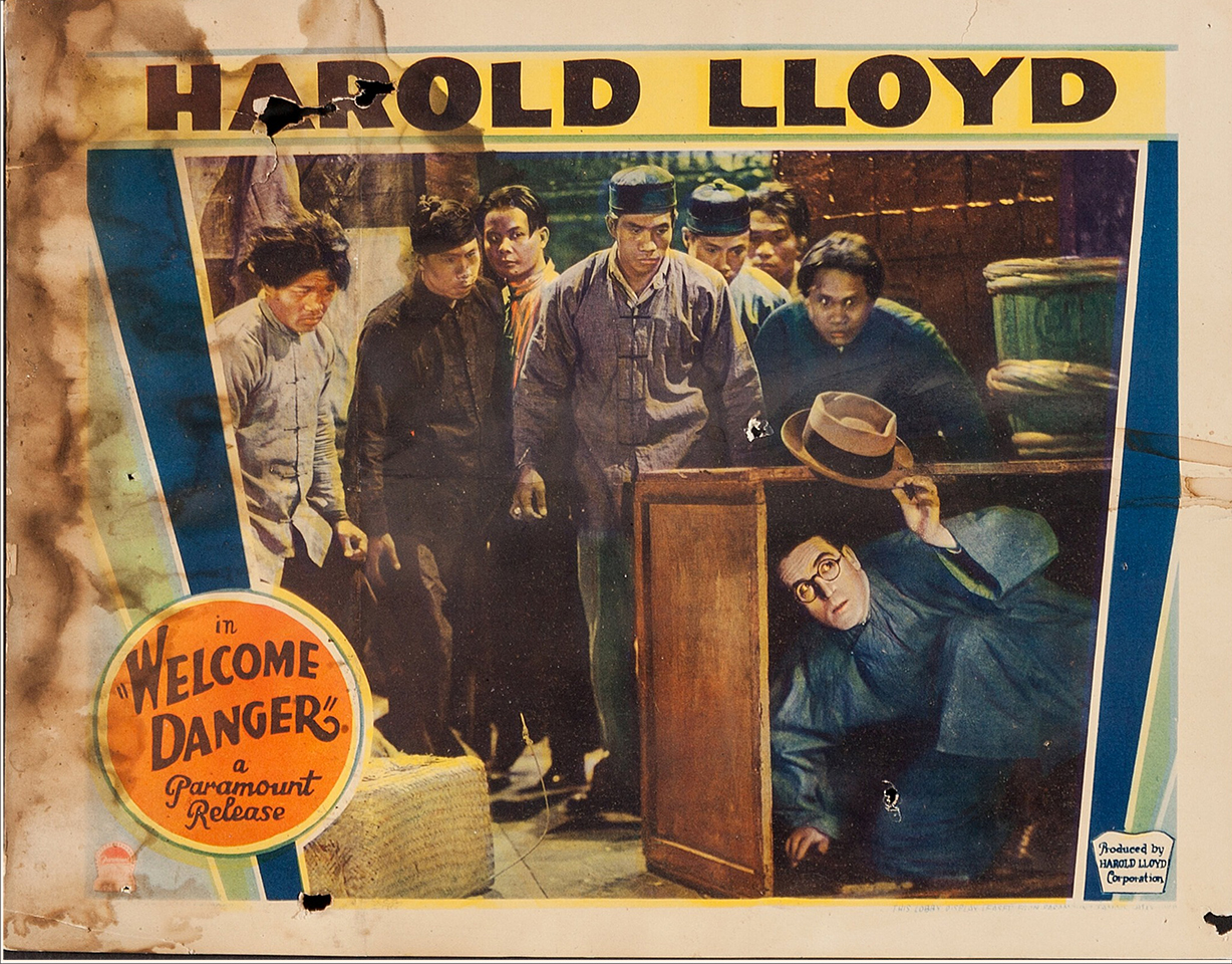 Welcome Danger lobby card 1 before