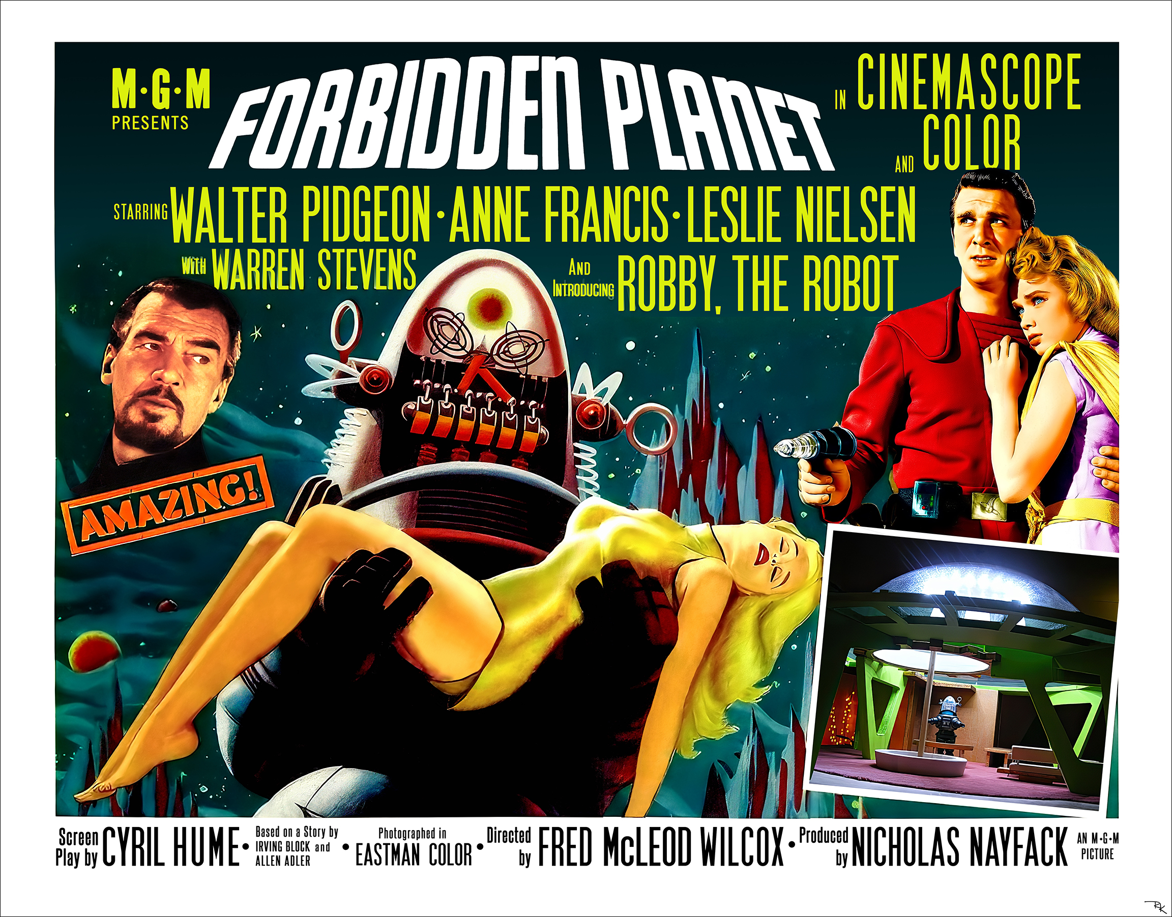 "Forbidden Planet" Forbidden Planet movie poster-The Movie Poster Store