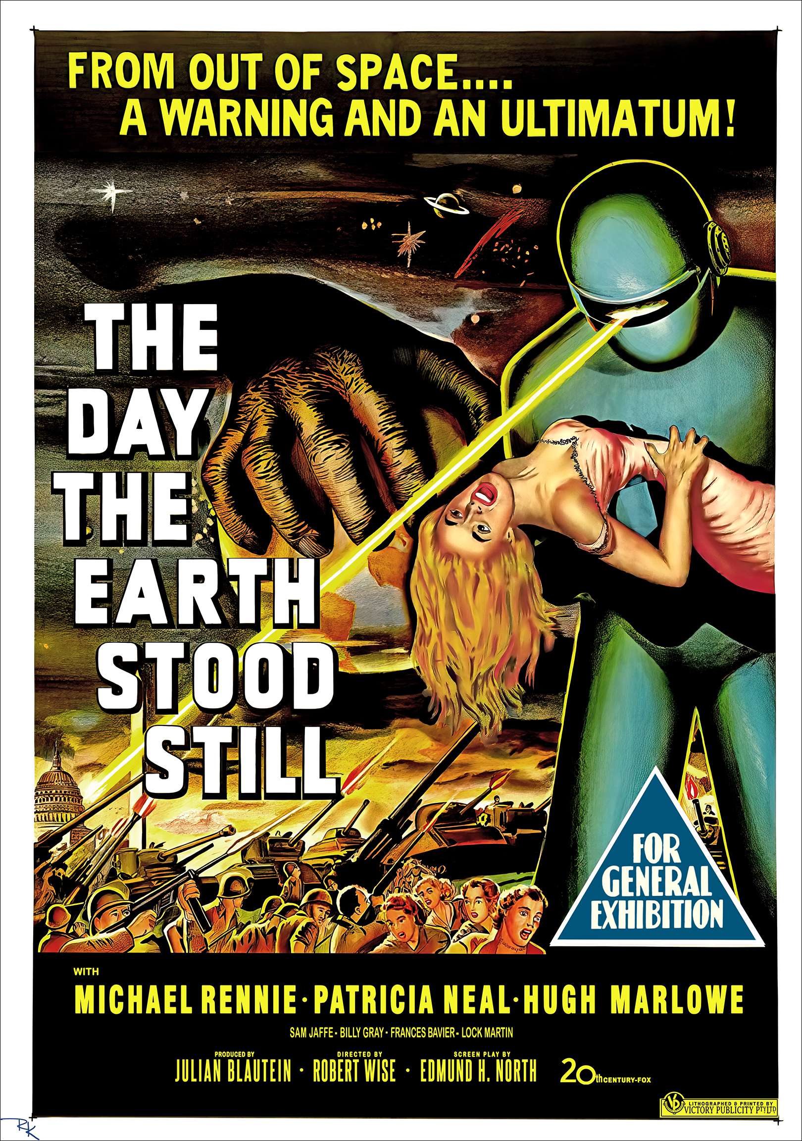 "The Day the Earth Stood Still"<br>starring Michael Rennie<br>and Patricia Neal The Day the Earth Stood Still movie poster-The Movie Poster Store