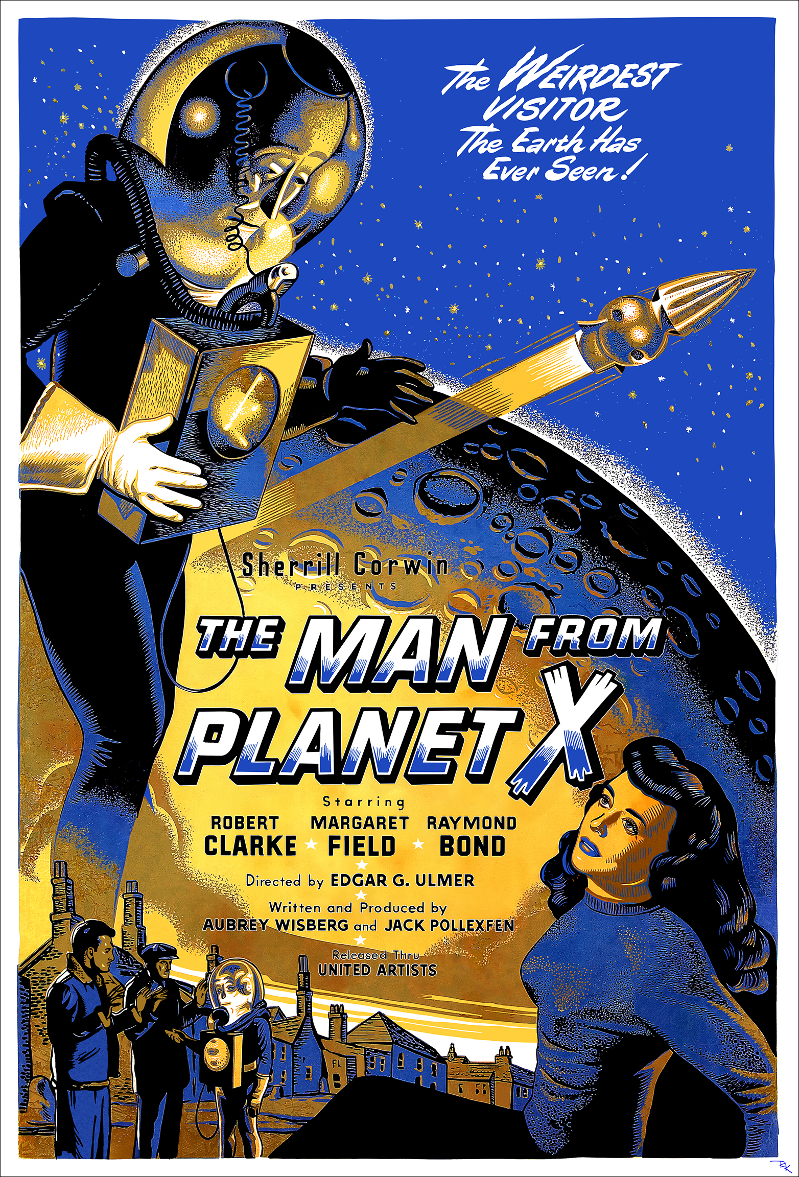 "The Man From Planet X" The Man from Planet X movie poster-The Movie Poster Store
