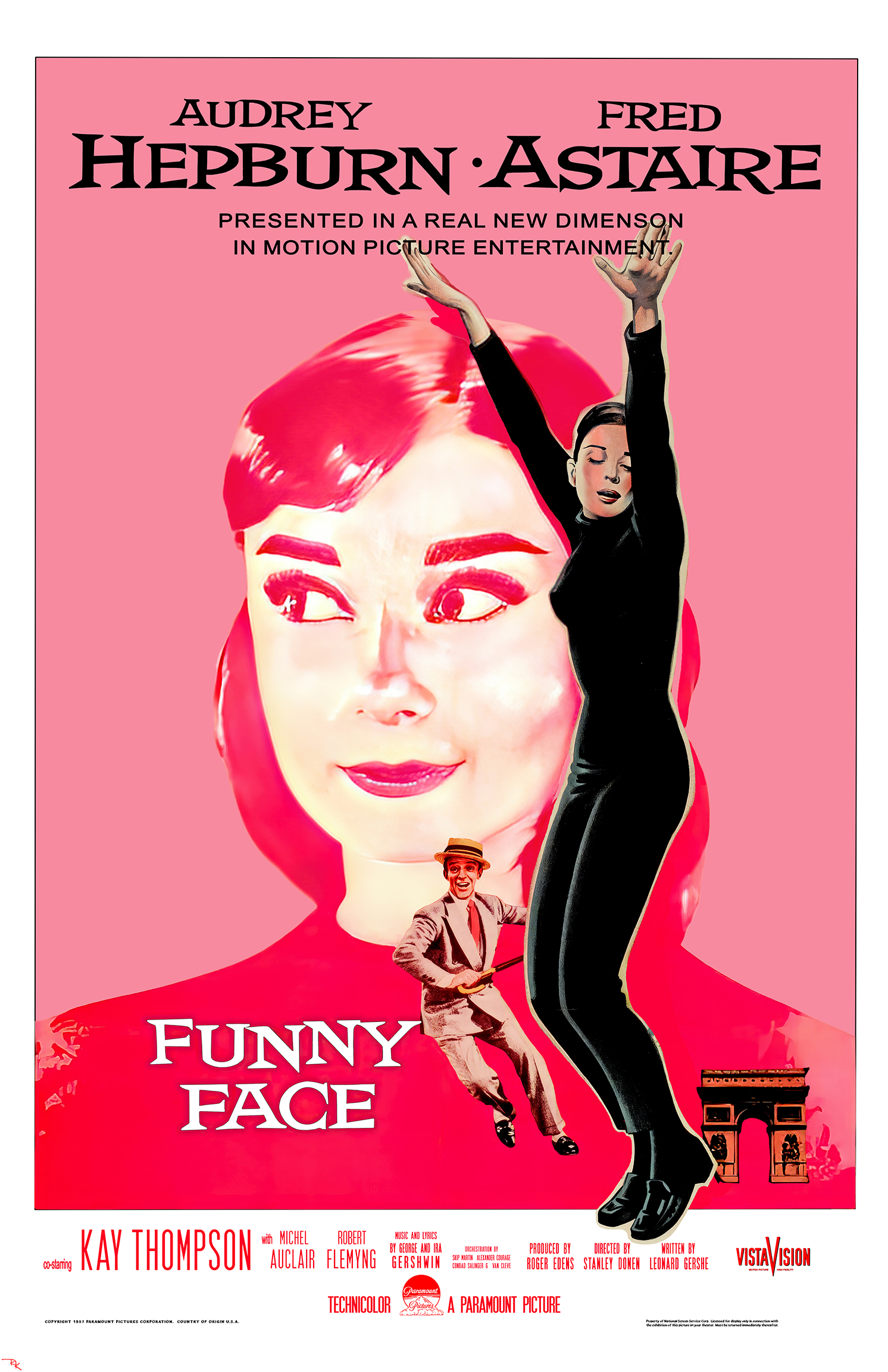 "Funny Face" <br>starring Audrey Hepburn<br> and Fred Astaire "Funny Face" <br>starring Audrey Hepburn<br> and Fred Astaire