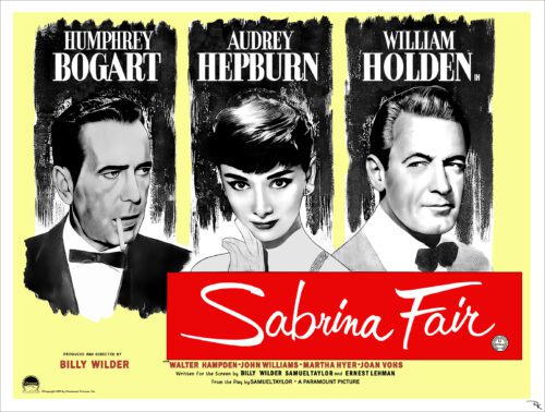 "Sabrina" <br>starring Audrey Hepburn, <br>Humphry Bogart, and William Holden
