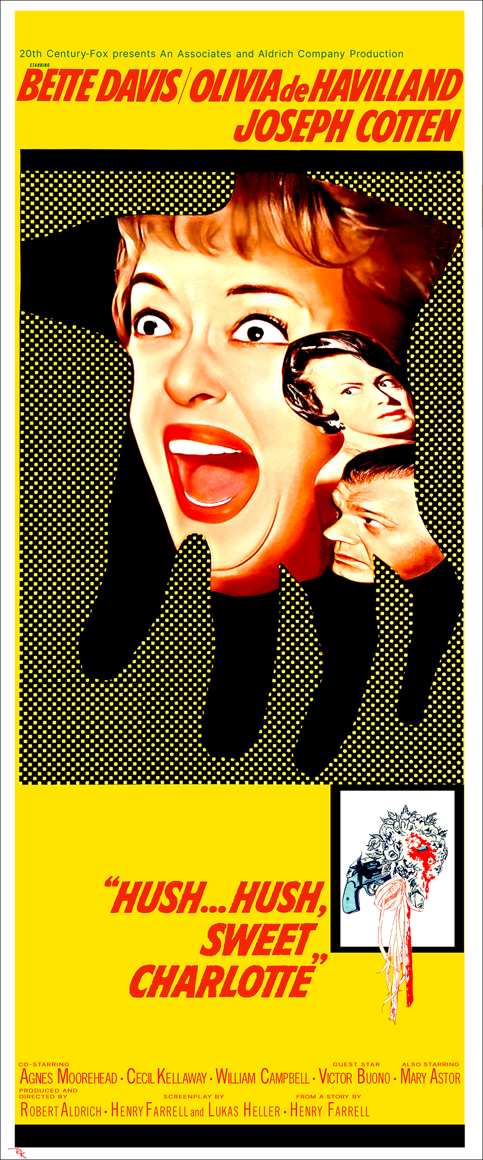 "Hush, Hush Sweet Charlotte" <br>starring Bette Davis, <br>Olivia de Havilland, and Joseph Cotten Hush, Hush Sweet Charlotte movie poster-The Movie Poster Store