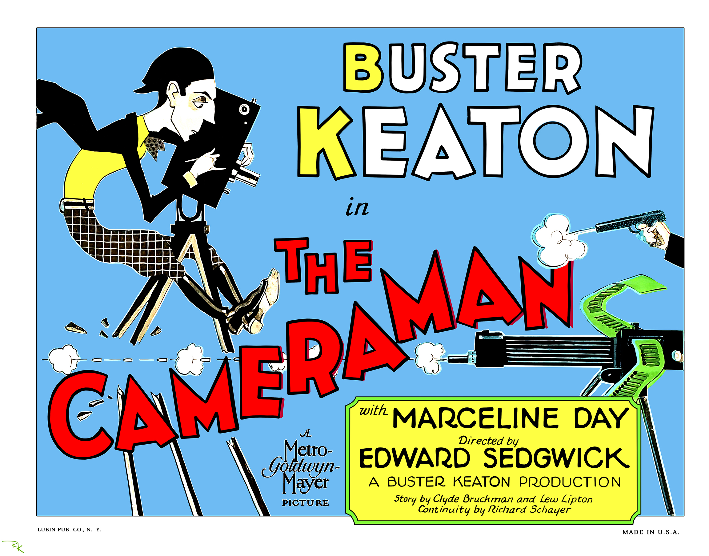 "The Cameraman" <br>starring and directed by Buster Keaton The Cameraman movie poster-The Movie Poster Store