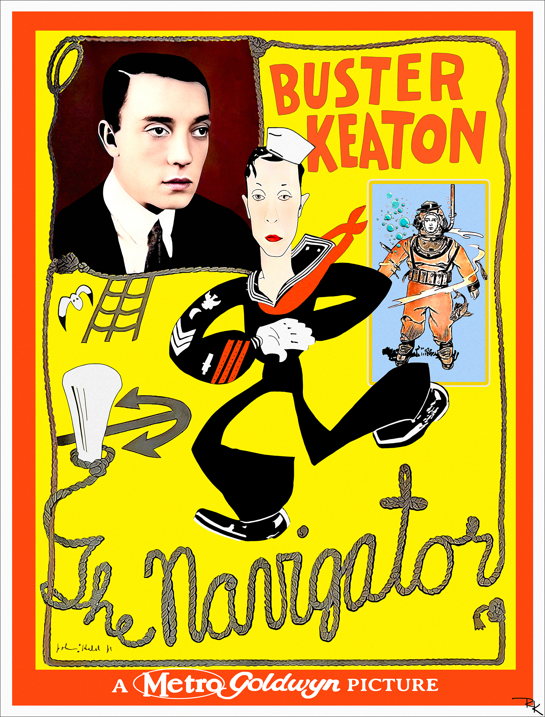 "The Navigator" <br>starring Buster Keaton The Navigator movie poster-The Movie Poster Store