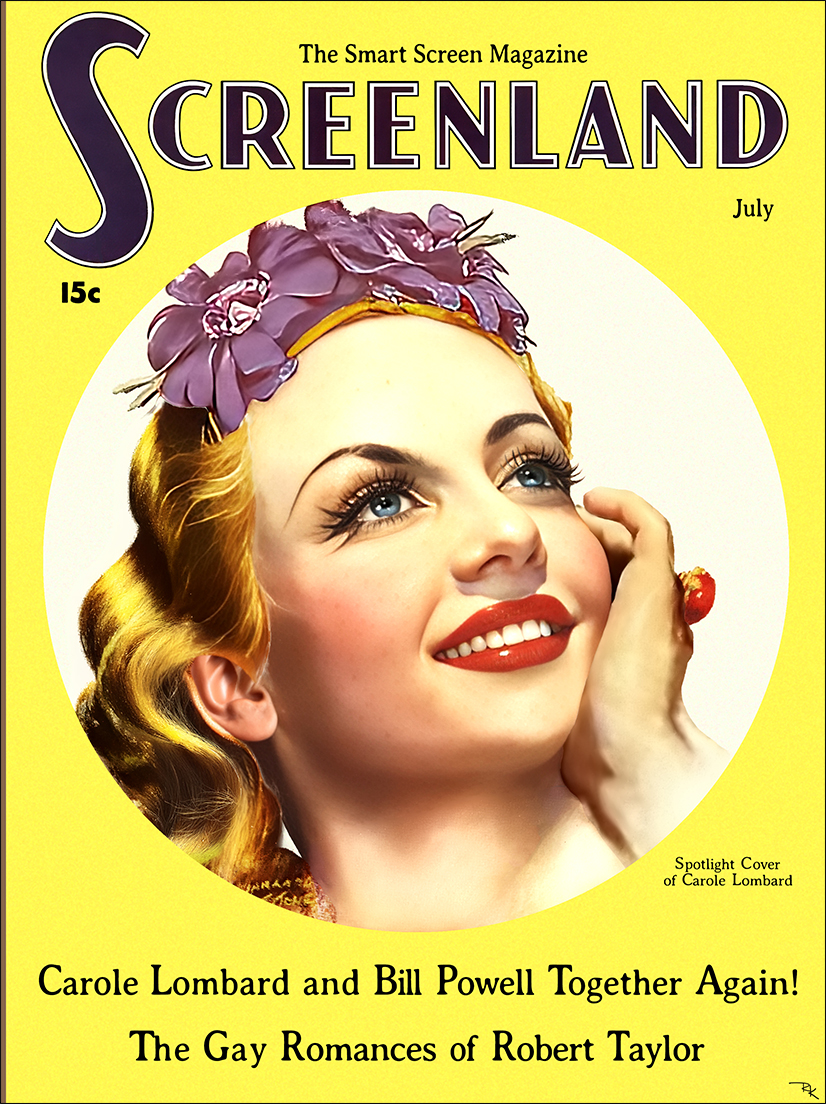 Carole Lombard Screenland Magazine (July, 1935) Carole Lombard-The Movie Poster Store