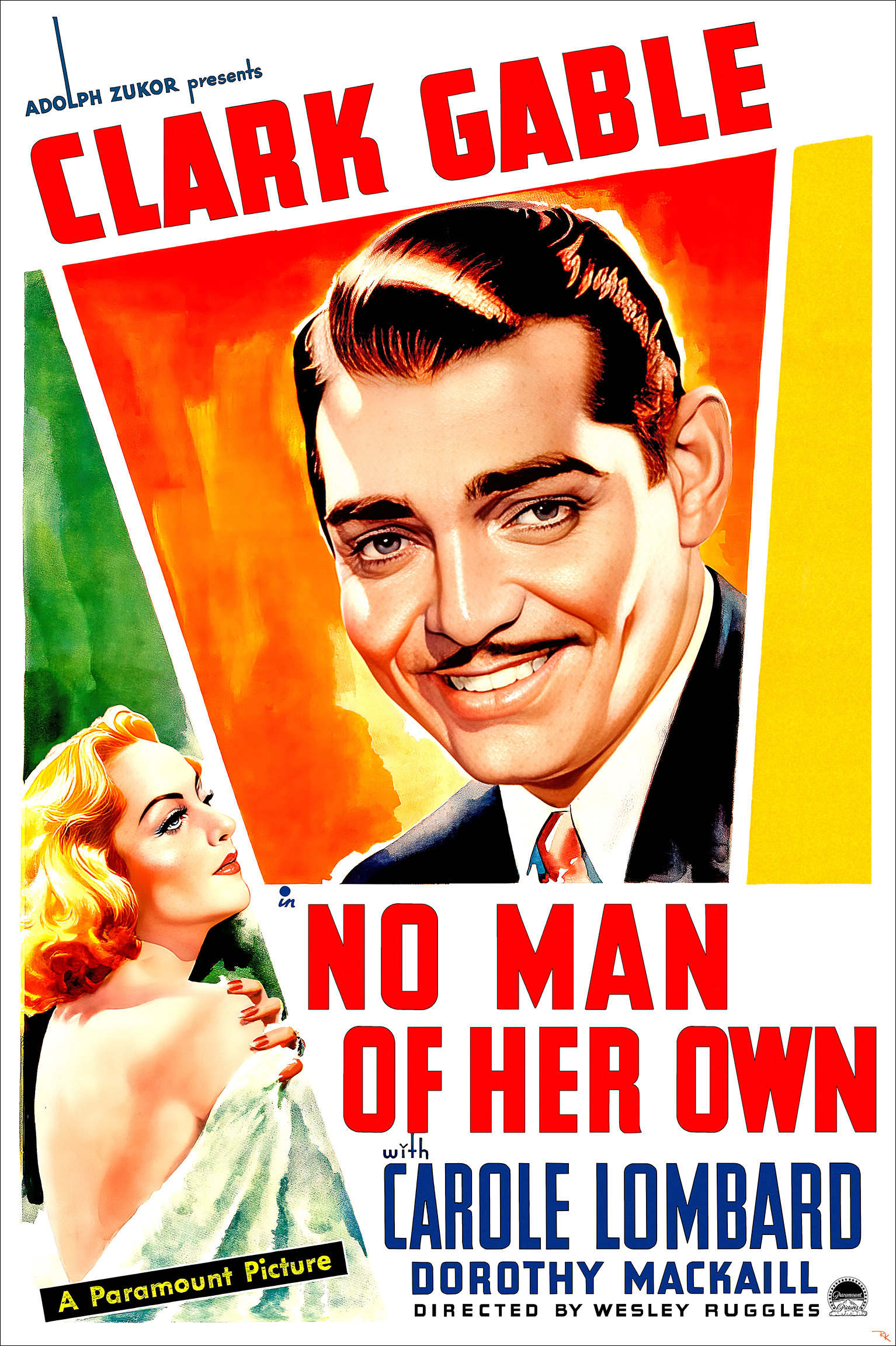 "No Man of Her Own" <br>starring Clark Gable <br>and Carole Lombard No Man of Her Own movie poster-The Movie Poster Store