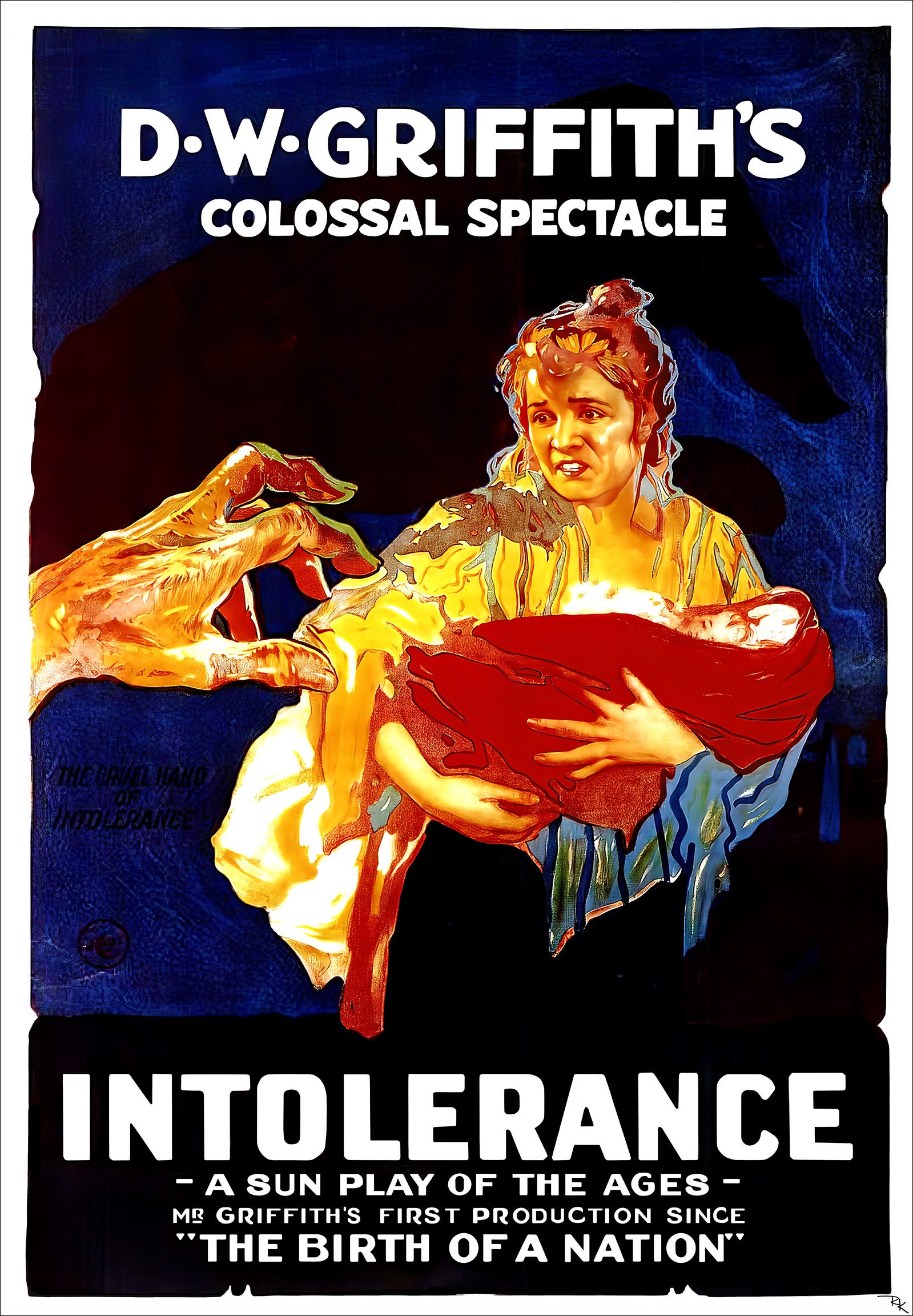 "Intolerance" <br>starring Lillian Gish<br>produced and directed by D.W. Griffith Intolerance movie poster-The Movie Poster Store