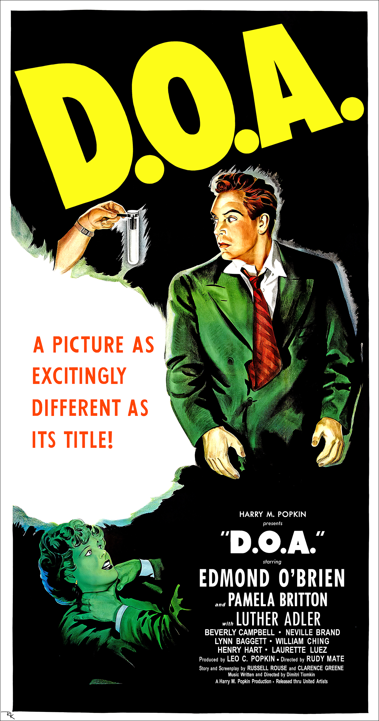 "D.O.A." <br>starring Edmond O'Brien D.O.A. movie poster-The Movie Poster Store