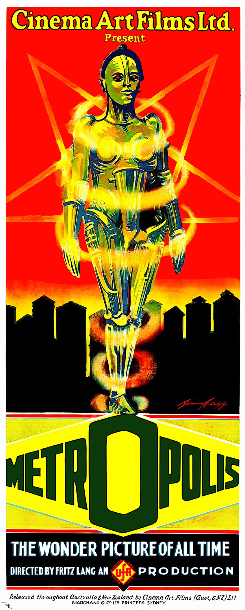 "Metropolis"(2)<br> directed by Fritz Lang Metropolis movie poster-The Movie Poster Store