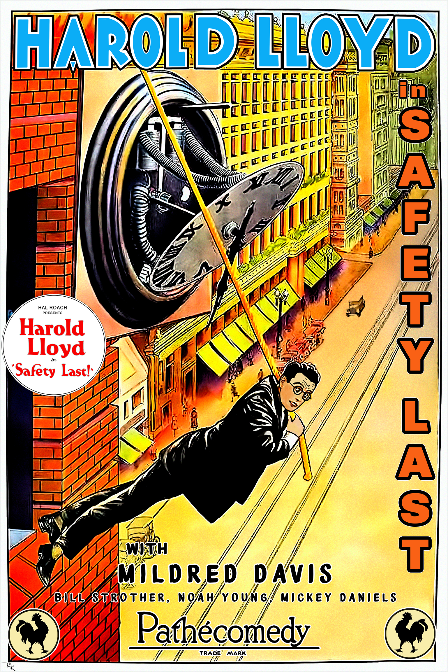 "Safety Last" (1) <br>starring Harold Lloyd Safety Last movie poster-The Movie Poster Store