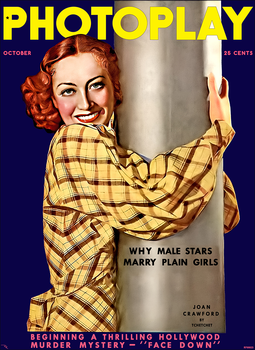 Joan Crawford Photoplay Magazine Cover (Oct. 1935) Joan Crawford-The Movie Poster Store