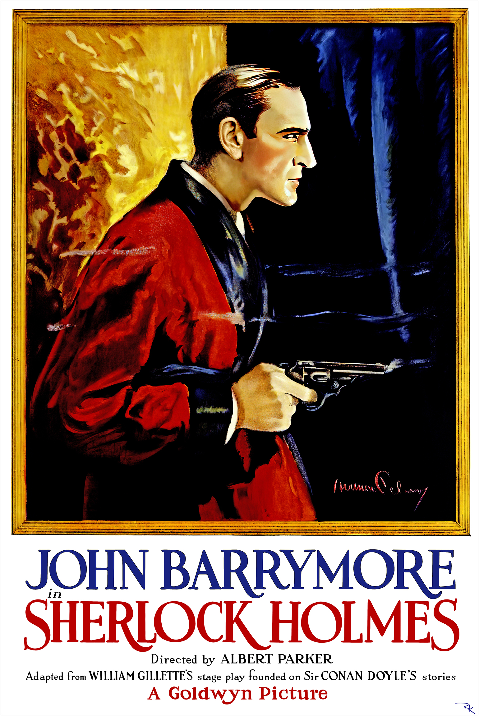 "Sherlock Holmes" <br>starring John Barrymore Sherlock Holmes movie poster-The Movie Poster Store