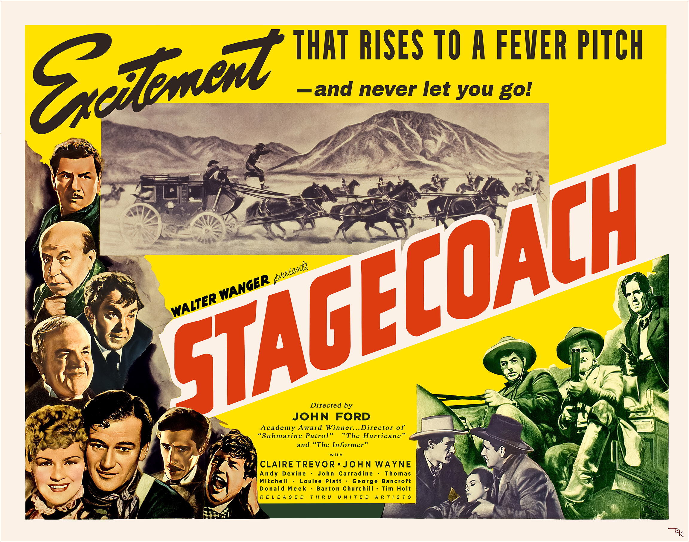 "Stagecoach" <br>starring John Wayne Stagecoach movie poster-The Movie Poster Store