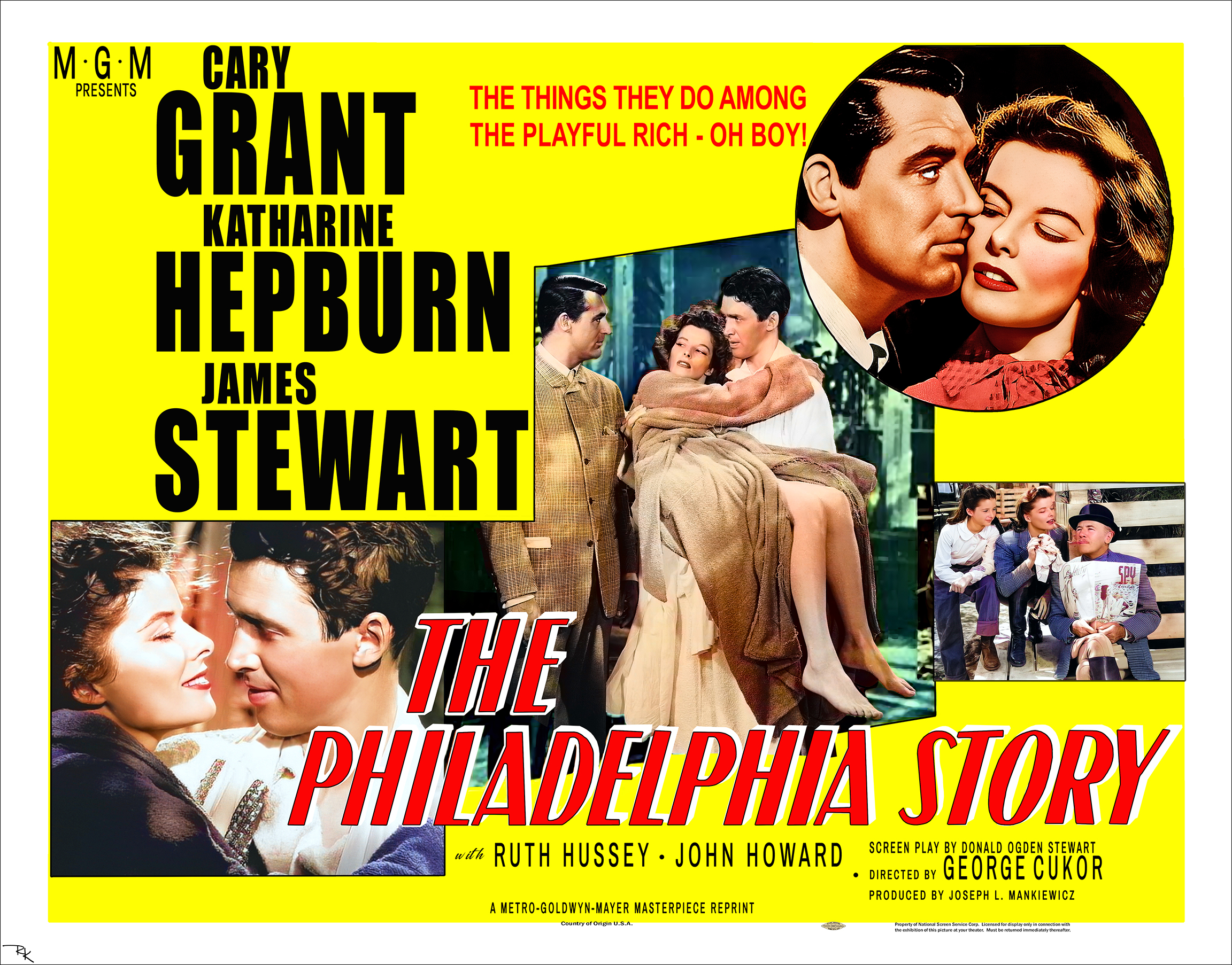 "The Philadelphia Story" <br>starring Hepburn, Grant, and Stewart The Philadelphia Story movie poster-The Movie Poster Store