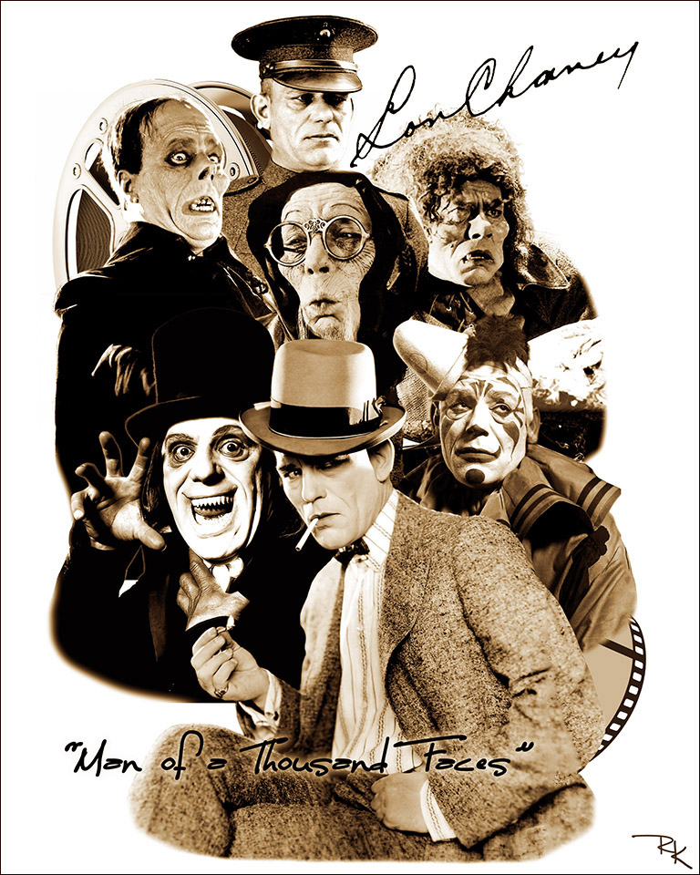 Lon Chaney Collage 1 Lon Chaney-The Movie Poster Store