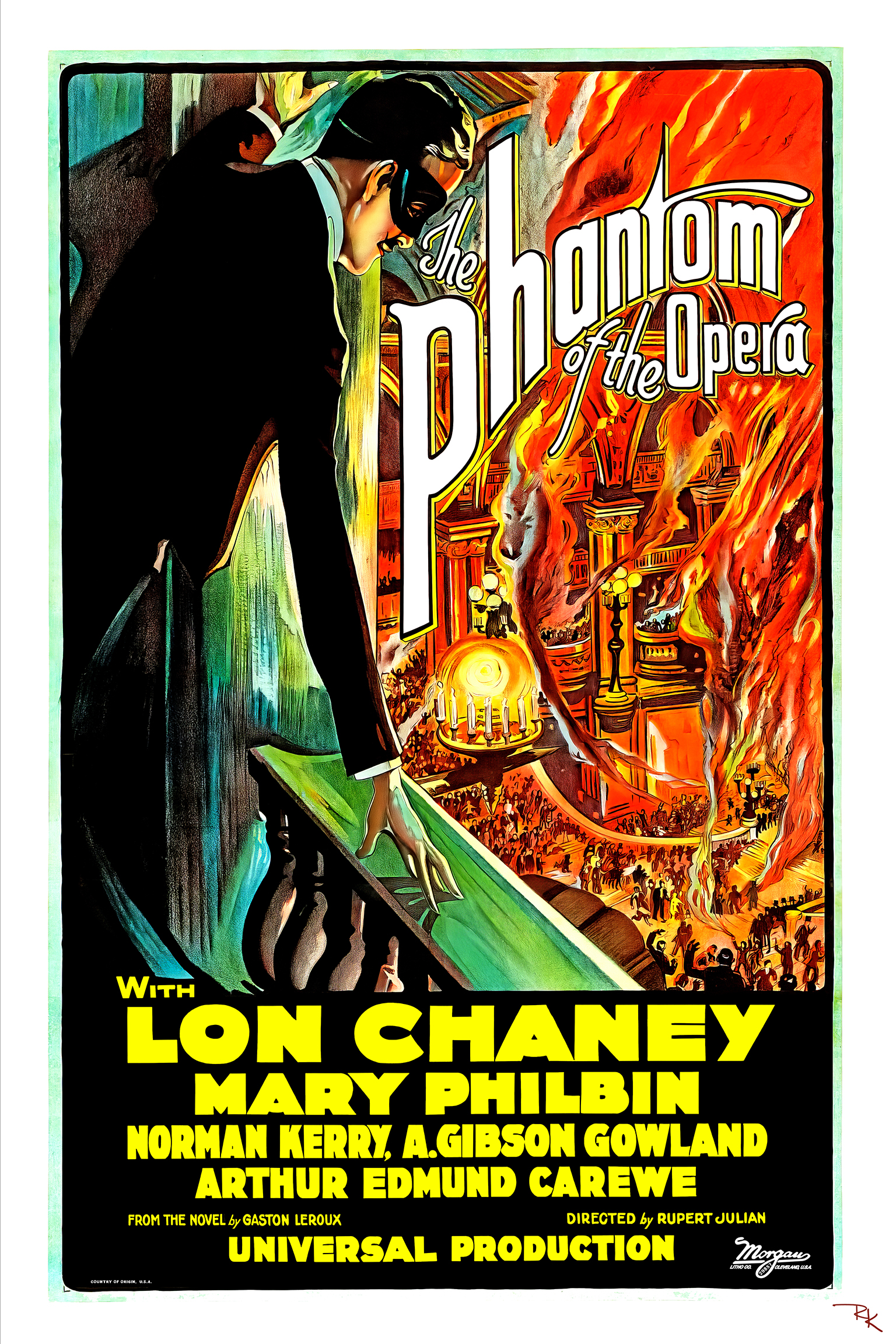 "The Phantom of the Opera" (3) <br>starring Lon Chaney The Phantom of the Opera movie poster-The Movie Poster Store