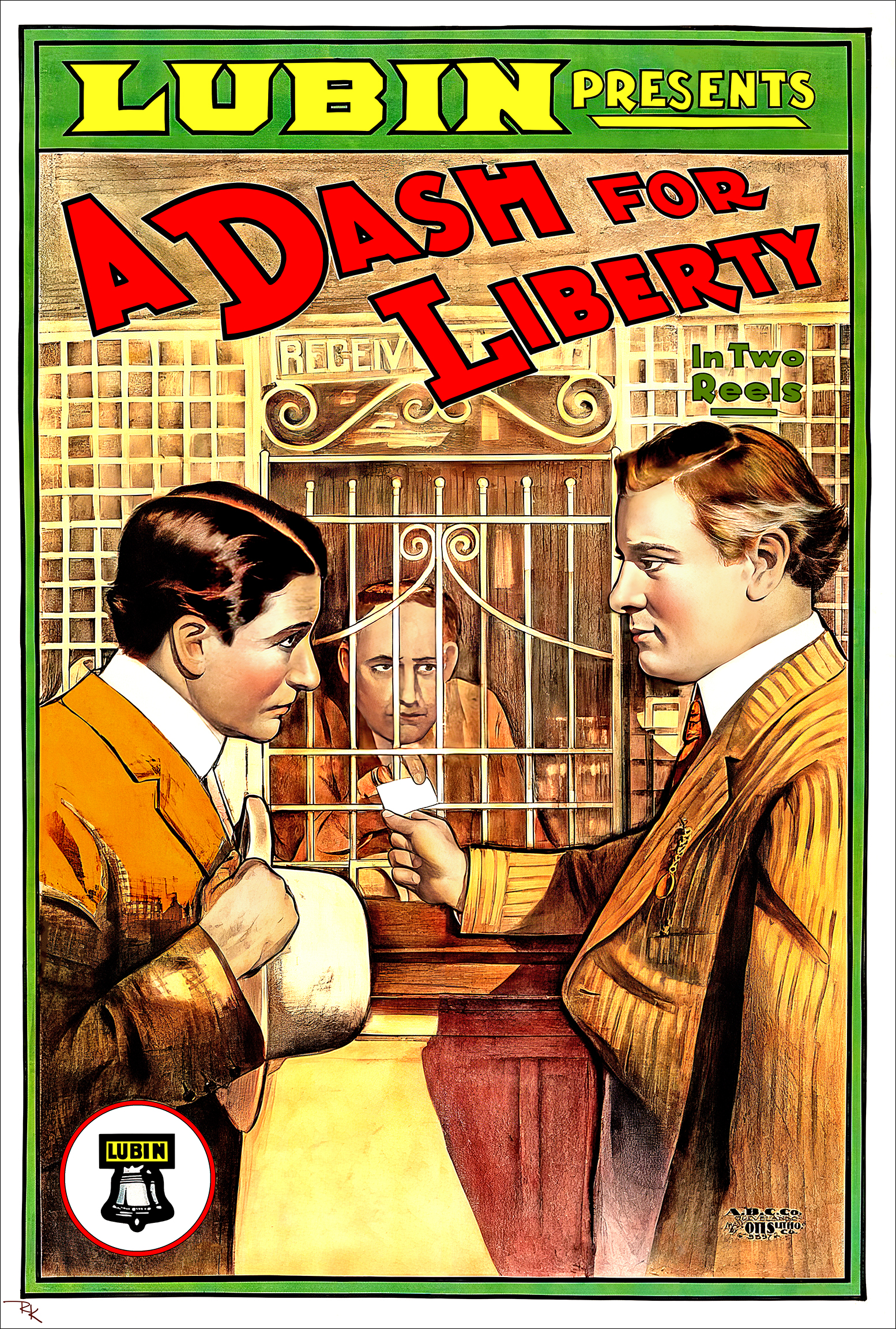 "A Dash for Liberty" (1913)<br>from Lubin Studio A Dash for Liberty movie poster-The Movie Poster Store