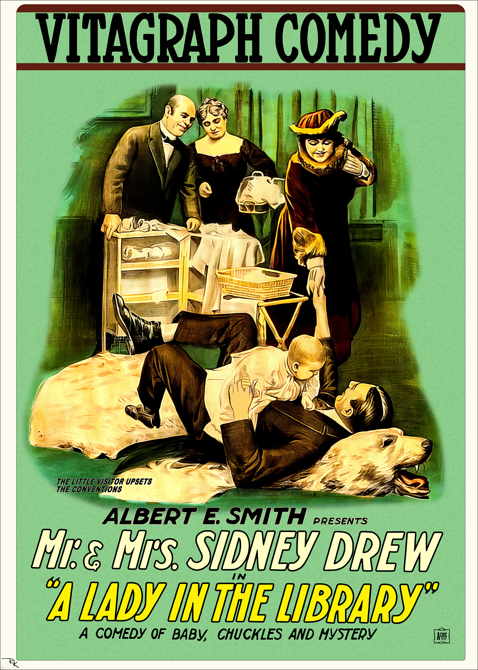 "A Lady in the Library" (1916)<br>from Vitagraph Company A Lady in the Library movie poster-The Movie Poster Store