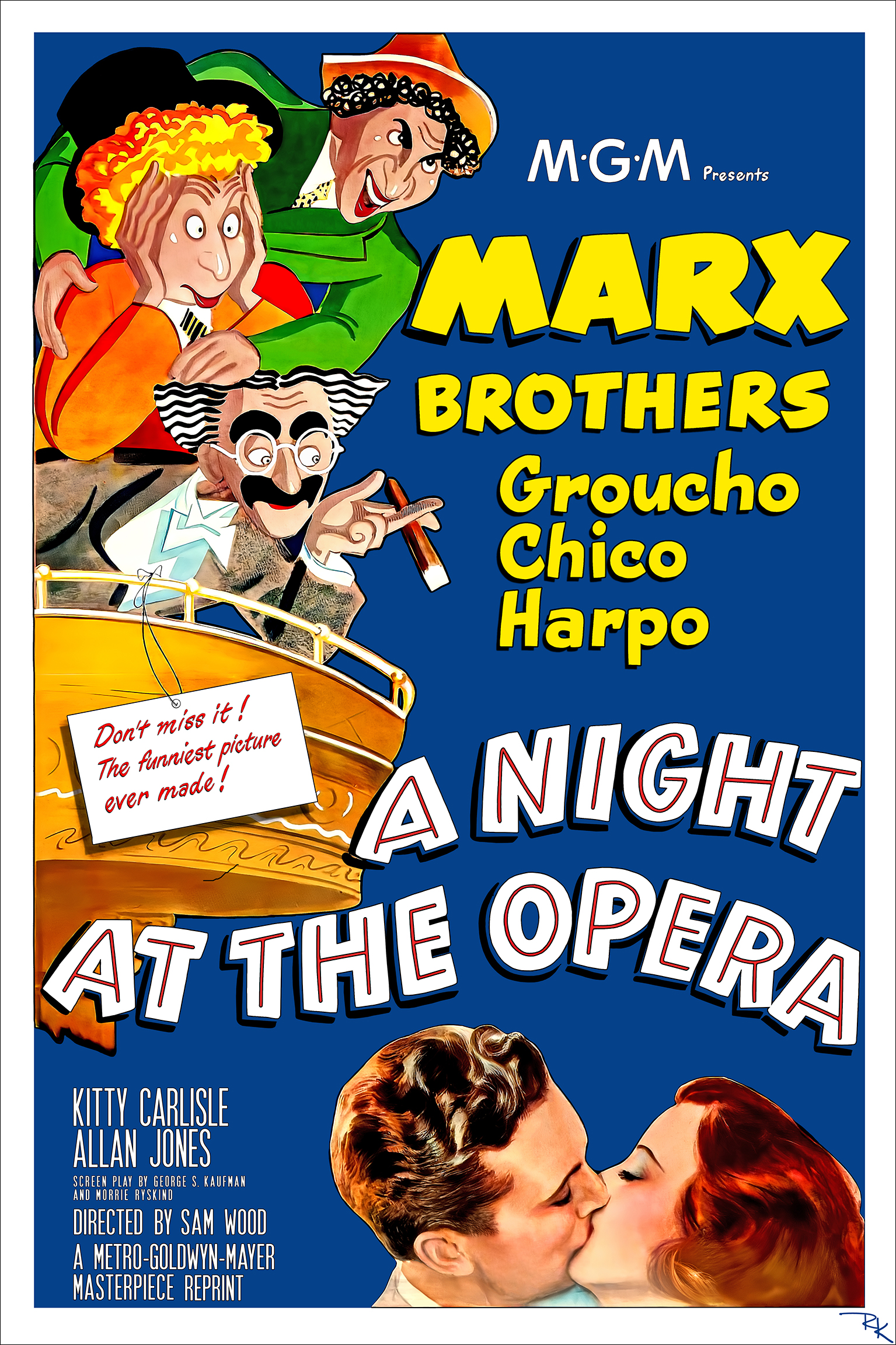 "A Night at the Opera" <br>starring Marx Brothers A Night at the Opera movie poster-The Movie Poster Store