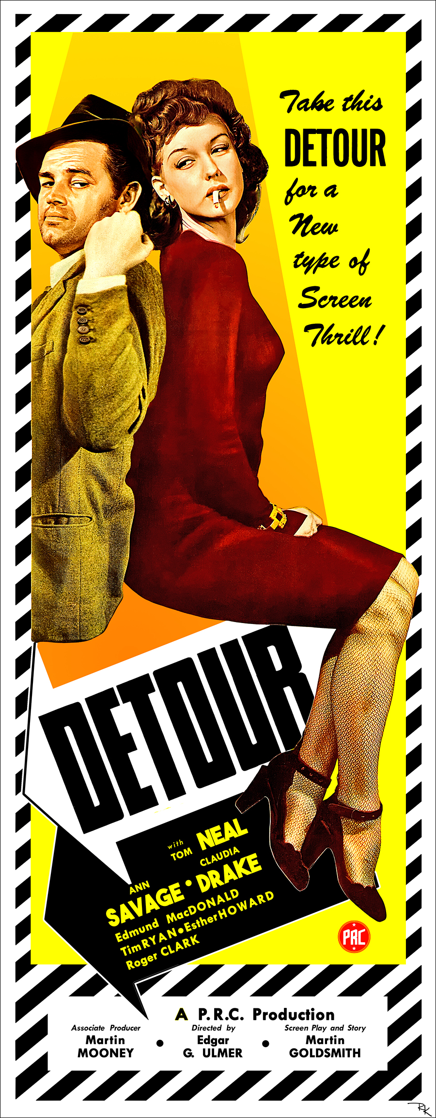 "Detour" <br>directed by Edgar G. Ulmer Detour movie poster-The Movie Poster Store