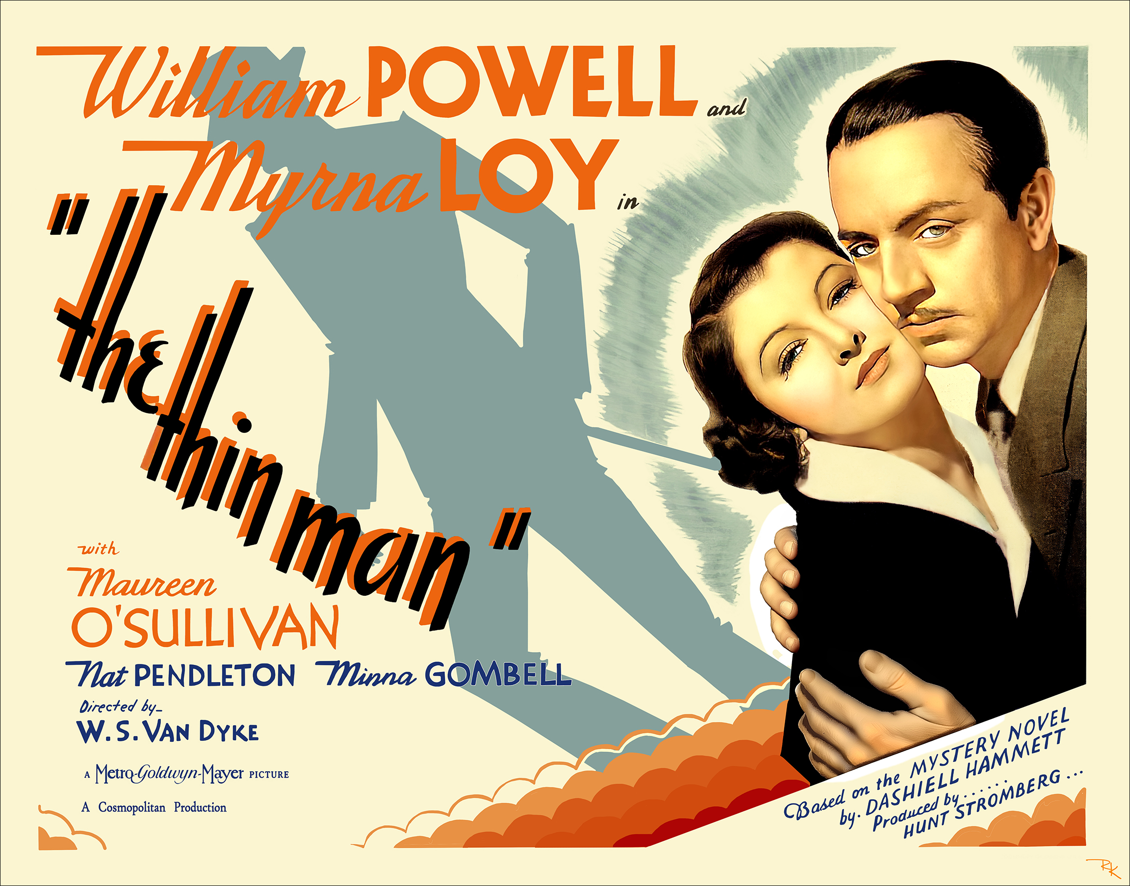 "The Thin Man" (2)<br>starring William Powell <br>and Myrna Loy The Thin Man movie poster-The Movie Poster Store