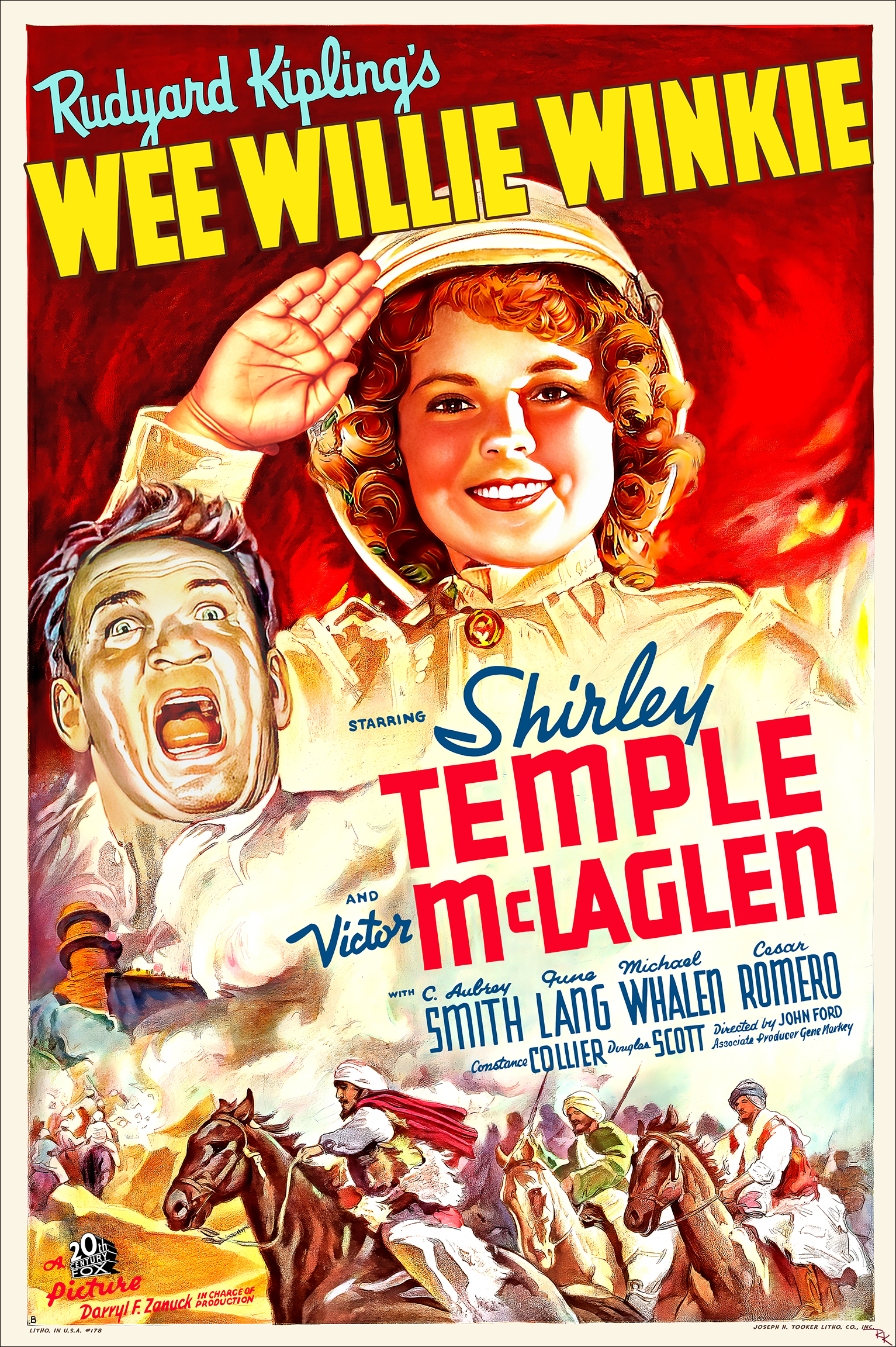 "Wee Willie Winky" <br>starring Shirley Temple, <br>directed by John Ford Wee Willie Winkie movie poster-The Movie Poster Store