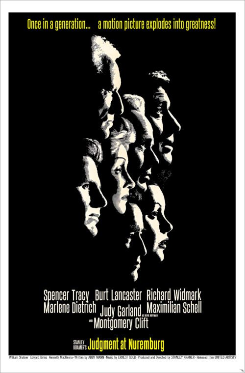 "Judgement at Nuremburg" <br>starring Spencer Tracy <br>and Burt Lancaster