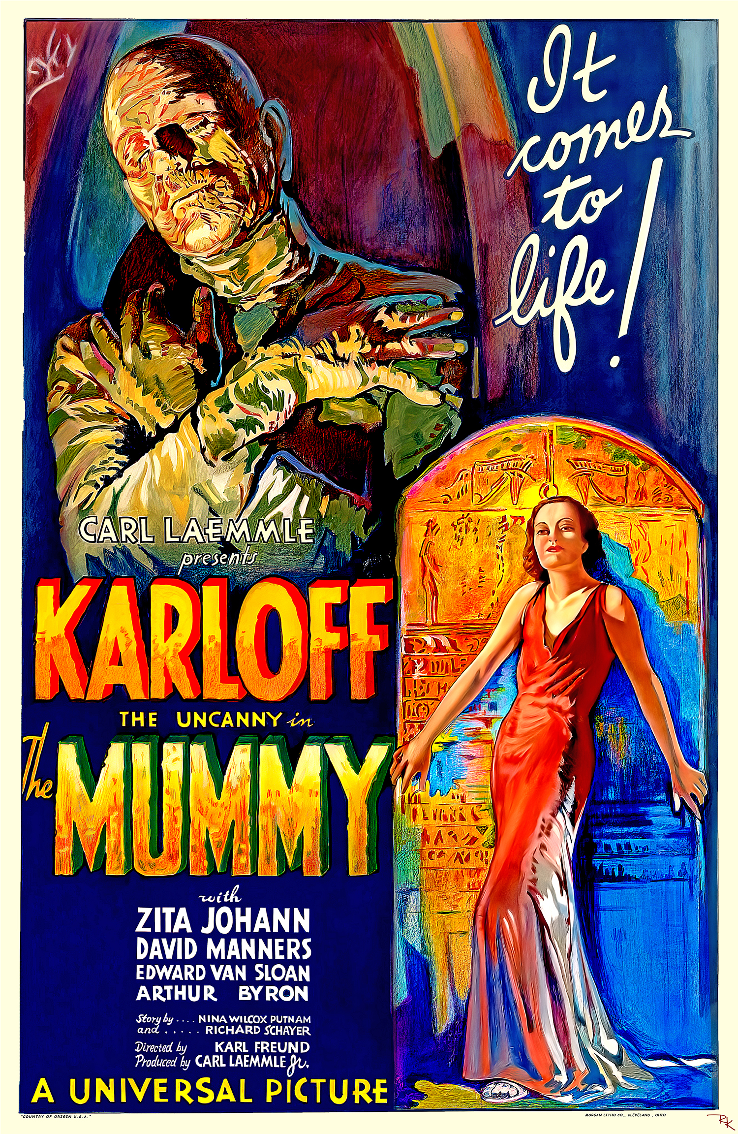 "The Mummy" <br>starring Boris Karloff The Mummy movie poster-The Movie Poster Store